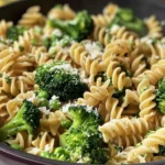 Pasta with Broccoli and Parmesan: A Quick Delight finished dish
