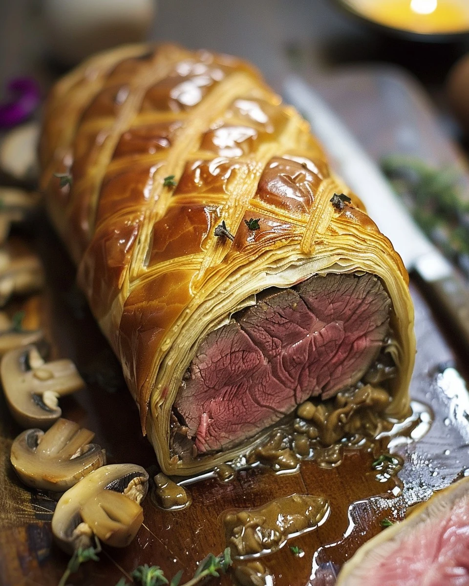 Perfect Beef Wellington Recipe for a Gourmet Feast finished dish