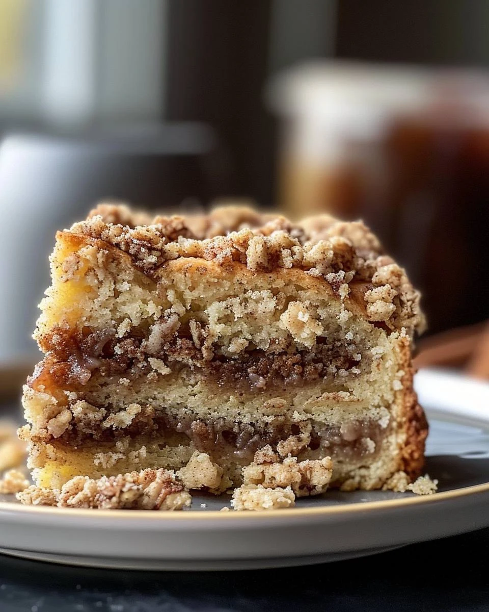 Perfect Cinnamon Streusel Coffee Cake Recipe finished dish