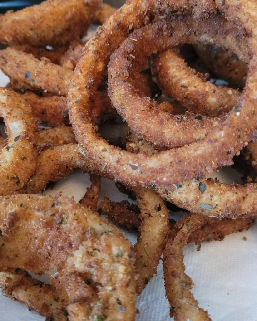 Perfect Crispy Homemade Onion Rings Recipe finished dish