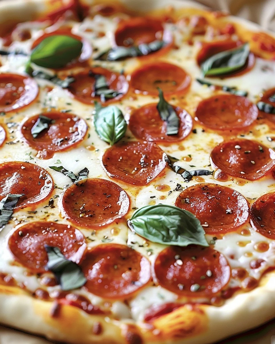 Perfect Pepperoni Pizza Recipe in 30 Minutes finished dish