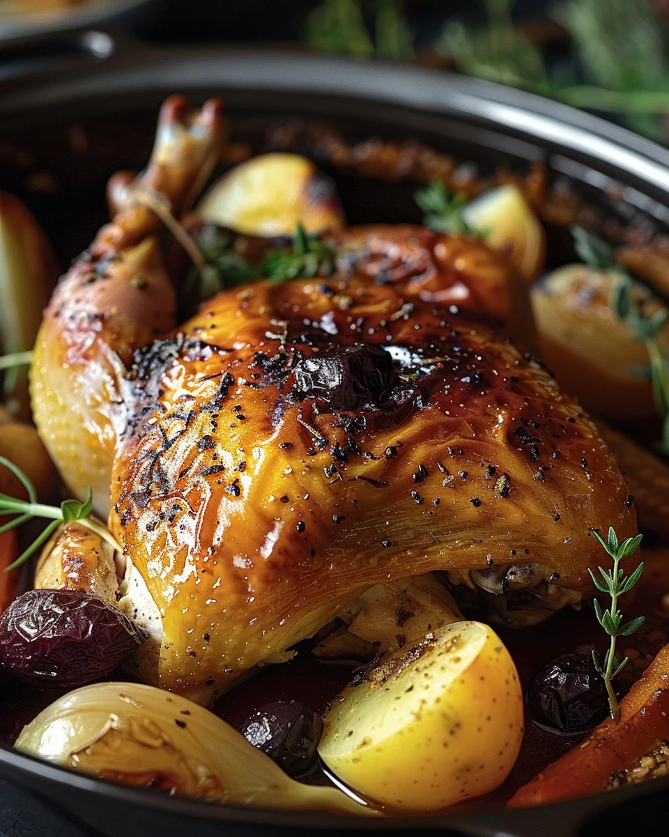 Perfect Slow Cooker Sunday Roast Chicken Recipe finished dish