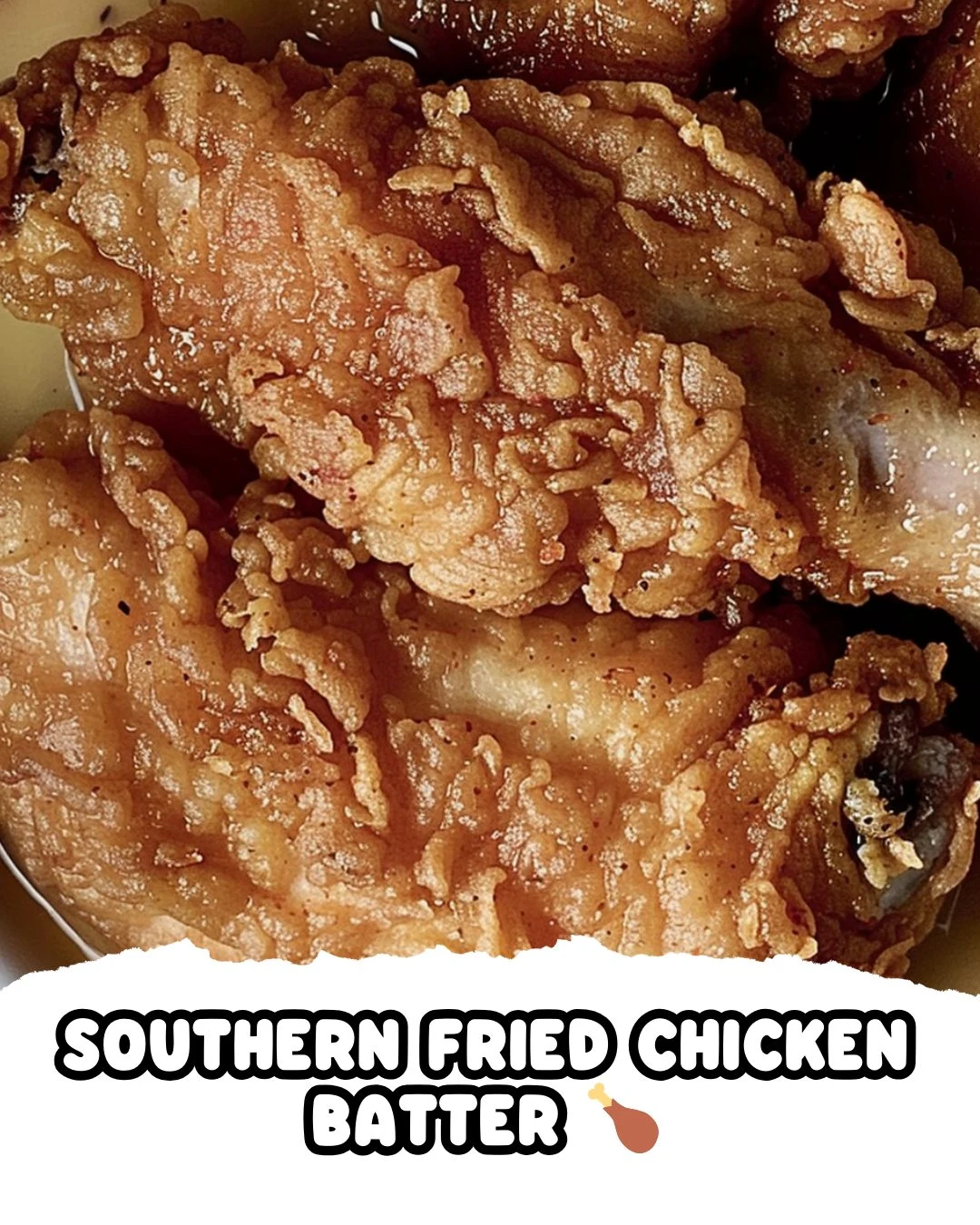 Perfect Southern Fried Chicken Batter Recipe finished dish