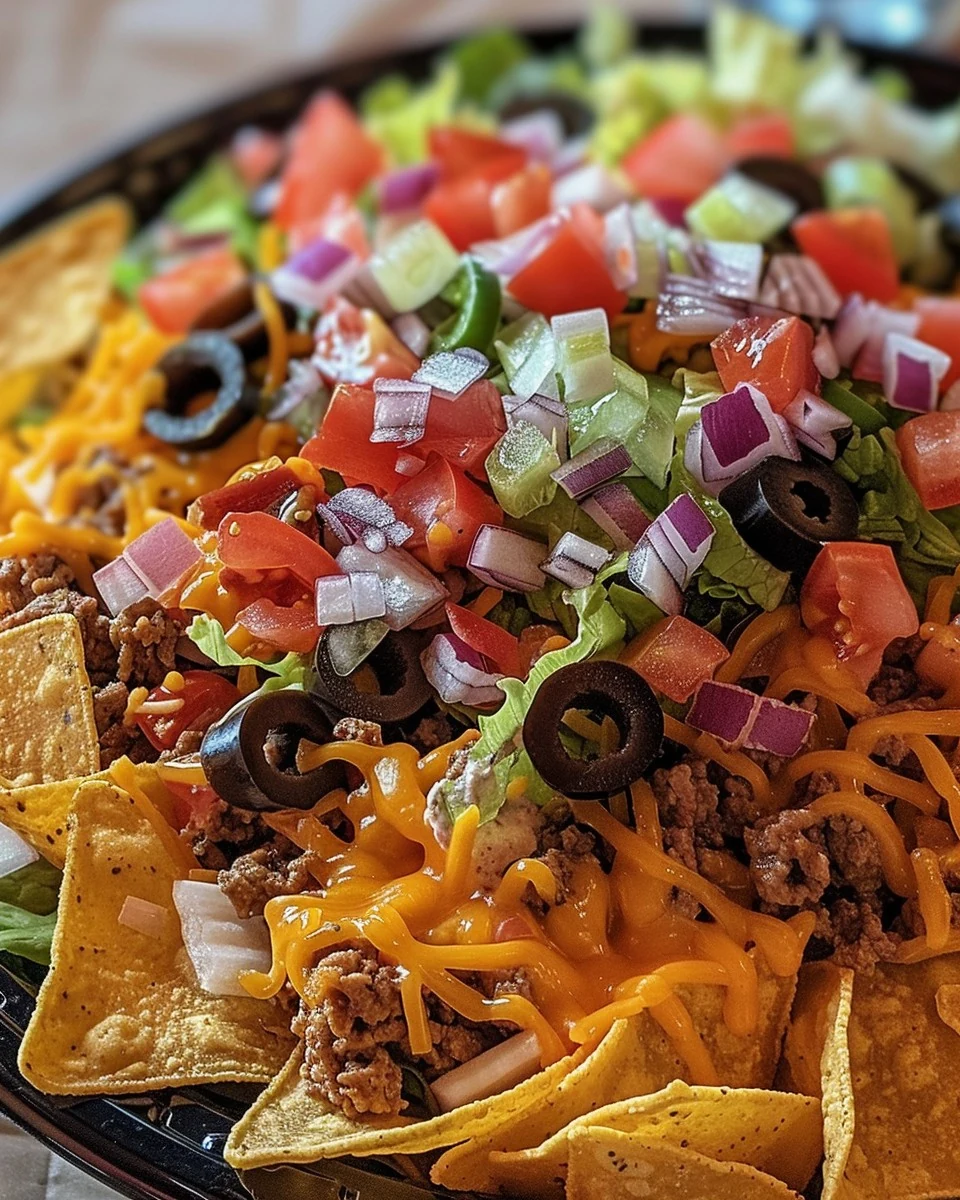Quick and Delicious Taco Salad Recipe finished dish
