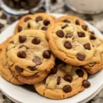 Quick and Easy Air Fryer Chocolate Chip Cookies finished dish