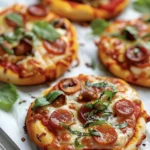 Quick and Easy AIR FRYER MINI PIZZAS Recipe finished dish