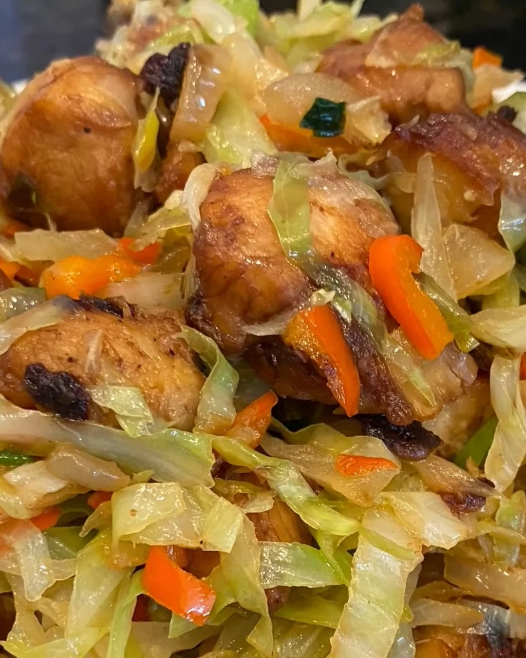 Quick and Easy Chicken Cabbage Stir Fry Recipe finished dish
