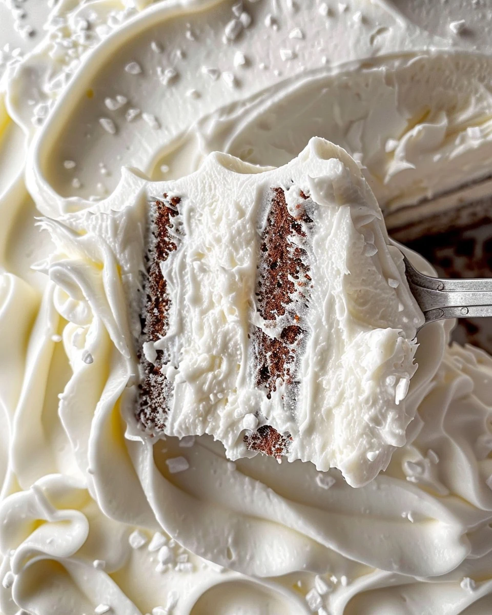 Quick and Easy Cool Whip Frosting Recipe finished dish