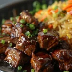 Quick and Easy Hibachi Steak Bites with Fried Rice finished dish