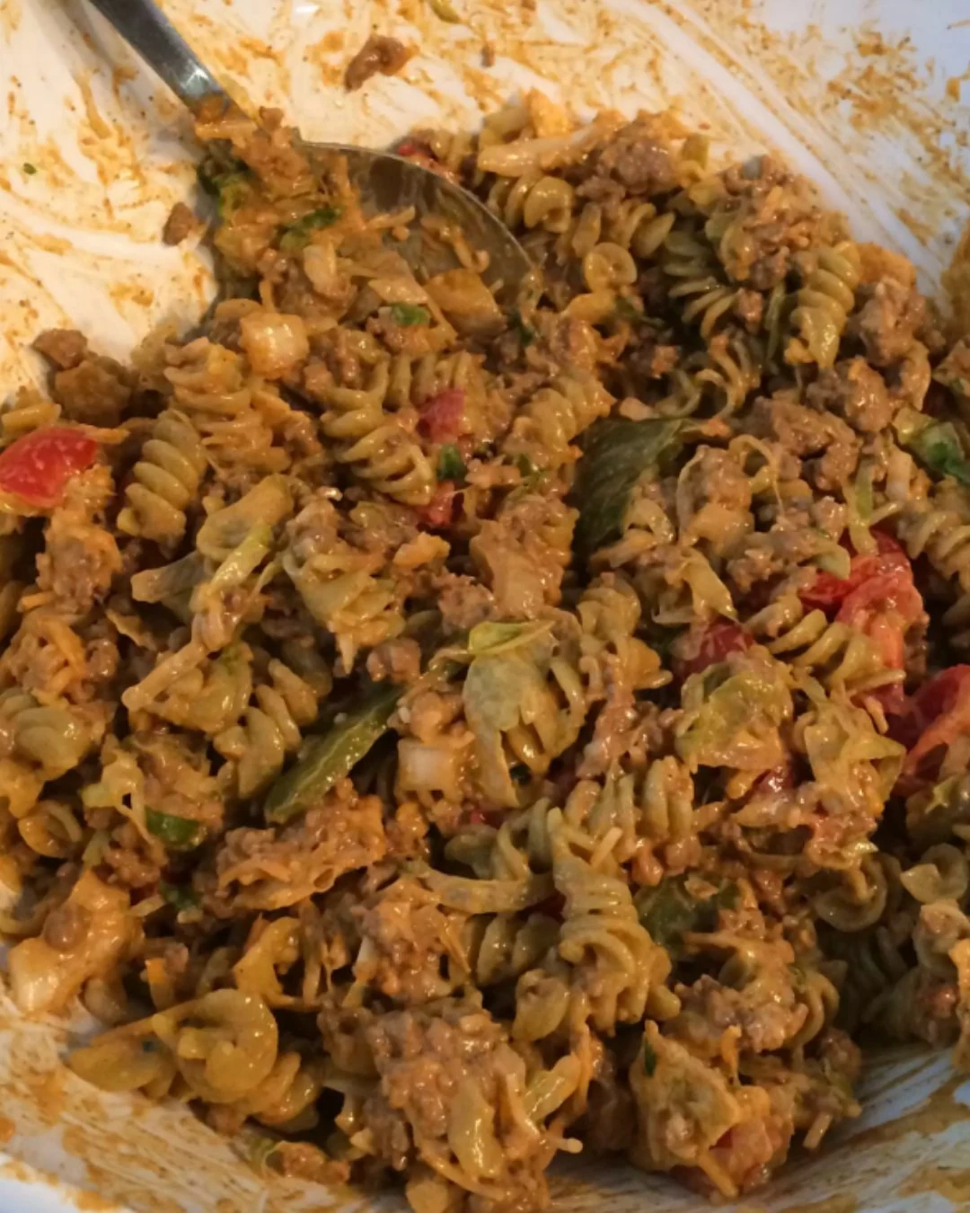 Quick and Easy Taco Pasta Salad Recipe finished dish
