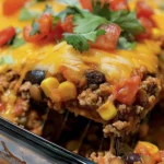 Quick and Easy Throw Together Mexican Casserole Recipe finished dish