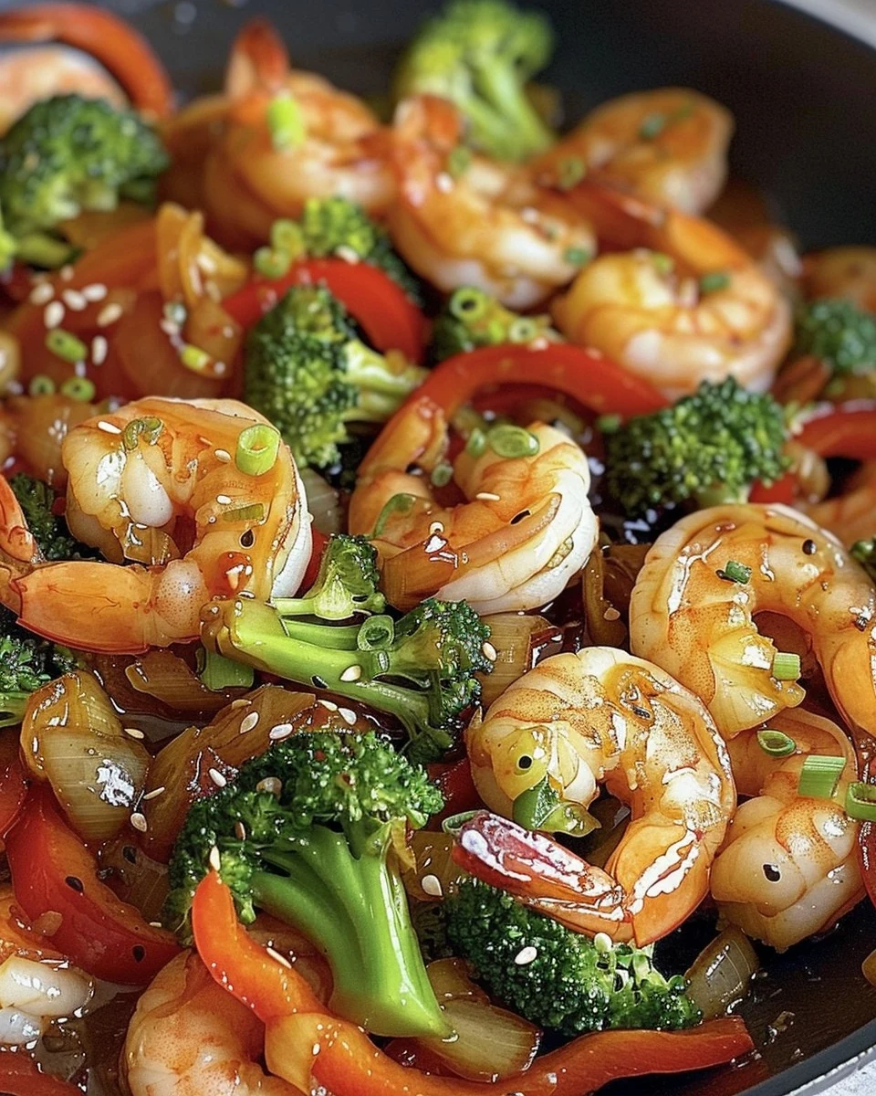 Quick and Flavorful Shrimp and Vegetable Stir-Fry Recipe finished dish