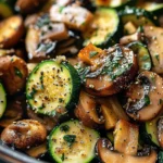 Quick and Flavorful Skillet Zucchini and Mushrooms Recipe finished dish