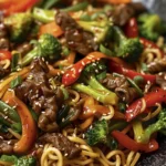 Quick and Flavorful Spicy Beef Noodle Stir-Fry Recipe finished dish