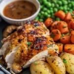 Quick & Delicious Air Fryer Roast Dinner Recipe finished dish