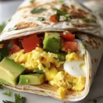 Quick & Easy Tortilla Breakfast Wrap Recipe finished dish