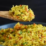 Quick Garlic Turmeric Rice: A Flavorful Side Dish finished dish