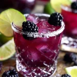 Refreshing Blackberry Margarita Smash Recipe finished dish