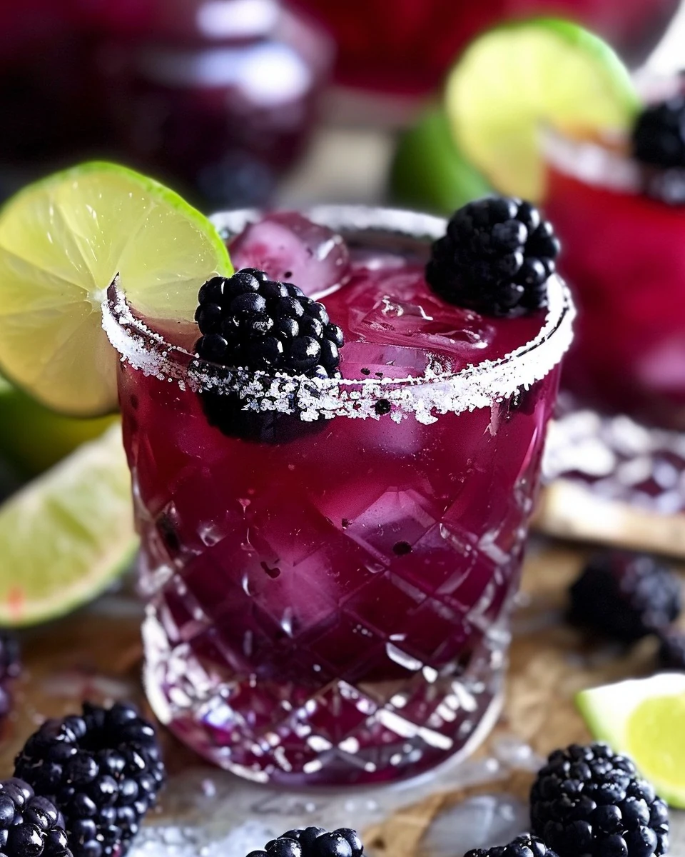 Refreshing Blackberry Margarita Smash Recipe finished dish