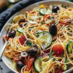 Refreshing California Spaghetti Salad Recipe finished dish