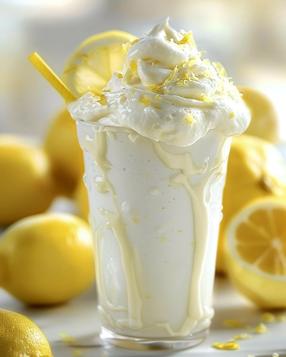 Refreshing Chick-fil-A Frosted Lemonade Recipe finished dish