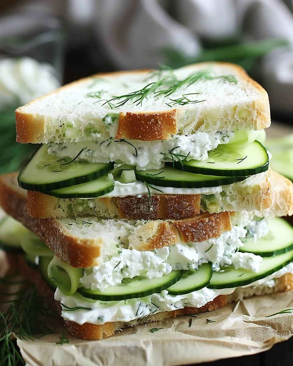 Refreshing Cucumber Sandwich Recipe for Any Occasion finished dish