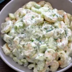 Refreshing Cucumber Shrimp Salad Recipe for Summer finished dish
