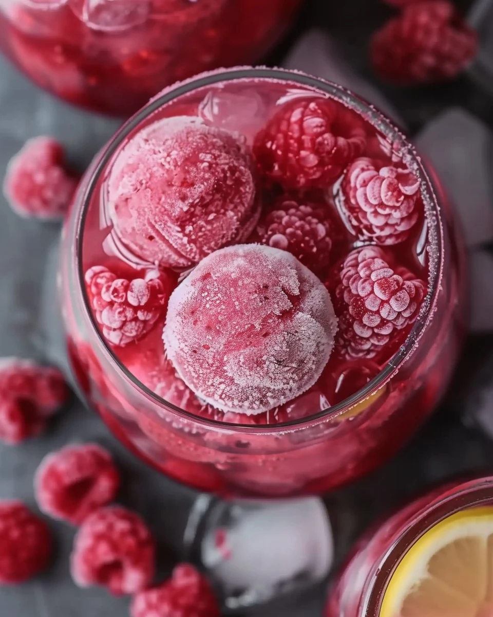 Refreshing Frozen Raspberry Lemonade Recipe finished dish