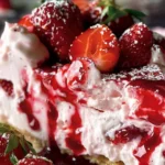Refreshing Frozen Strawberry Cheesecake Recipe finished dish