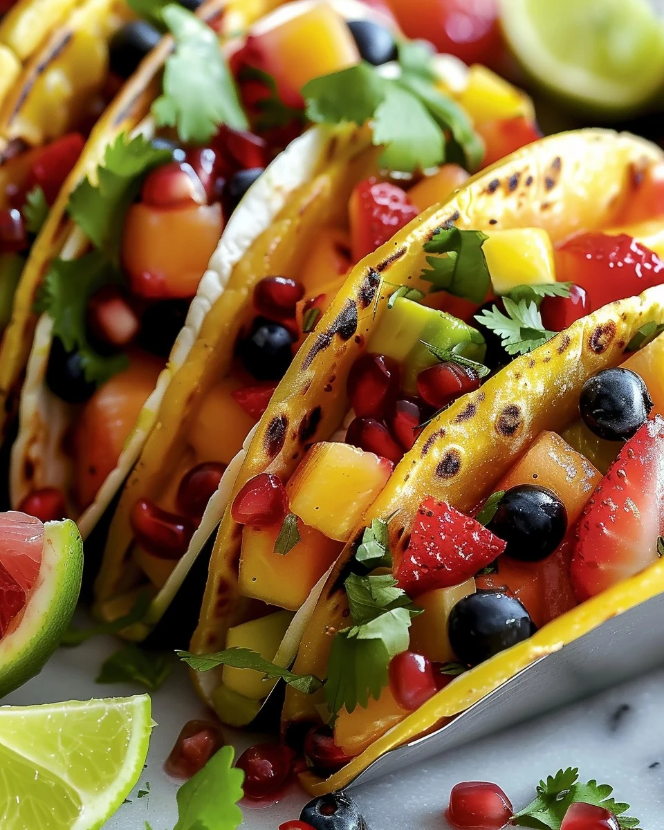 Refreshing Fruit Tacos: A Fun Dessert Idea finished dish