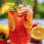 Refreshing Homemade Strawberry Lemonade Recipe finished dish