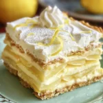 Refreshing Lemon Eclair Cake - No-Bake Delight Recipe finished dish