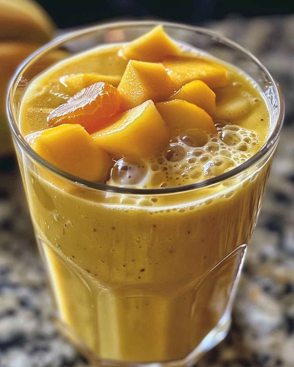Refreshing Mango Banana and Clementine Smoothie Recipe finished dish