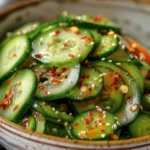 Refreshing Oi Muchim Korean Cucumber Salad Recipe finished dish