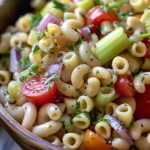Refreshing Pasta and Bean Picnic Salad Recipe finished dish