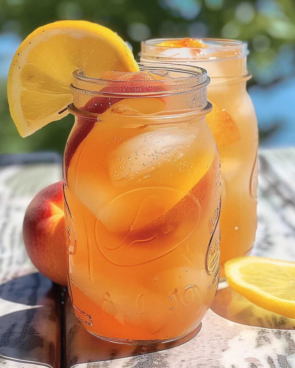 Refreshing Peach Lemonade Recipe for Summer Bliss finished dish