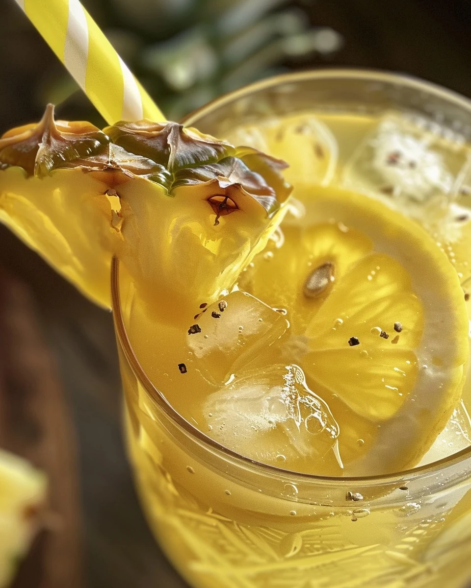 Refreshing Pineapple Lemonade Punch Recipe finished dish