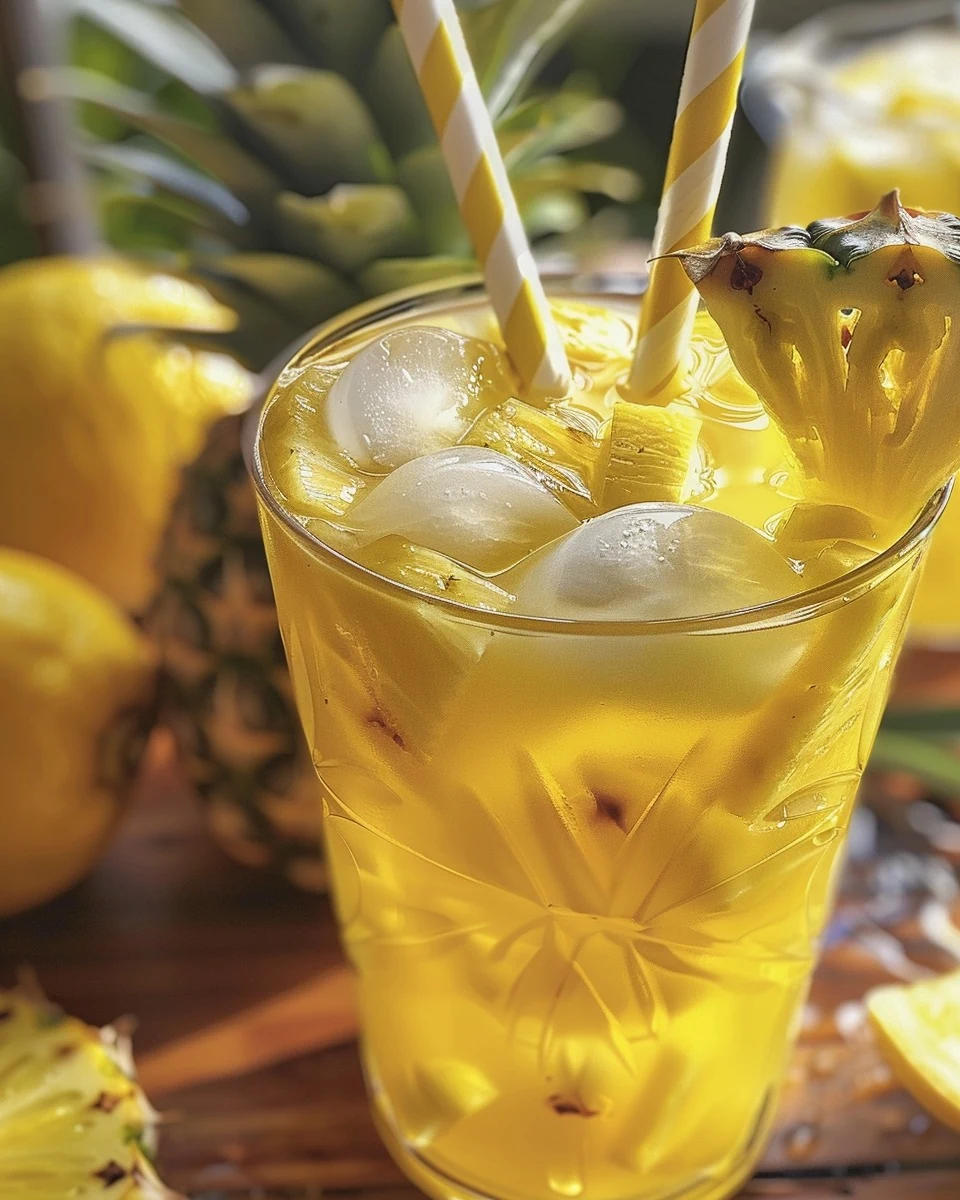 Refreshing Pineapple Lemonade Punch: Sweet and Citrusy finished dish