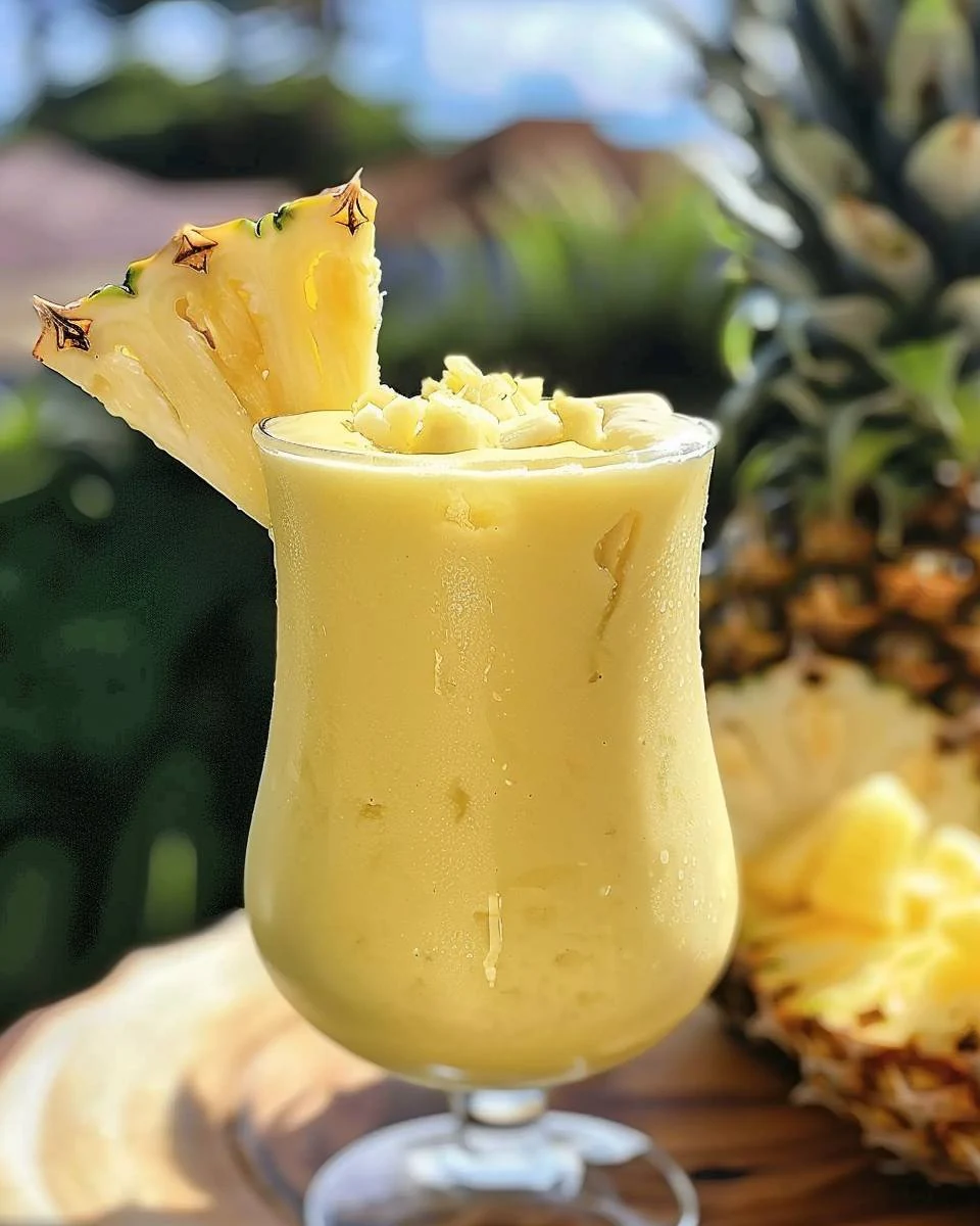 Refreshing Pineapple Smoothie Recipe to Try Today finished dish