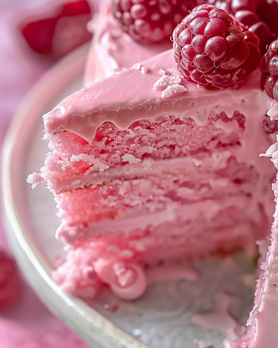 Refreshing Pink Lemonade Cake Recipe for Summer finished dish