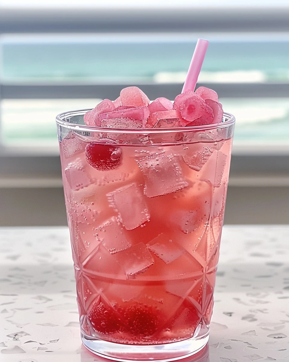 Refreshing Pink Starburst Cocktail Recipe finished dish