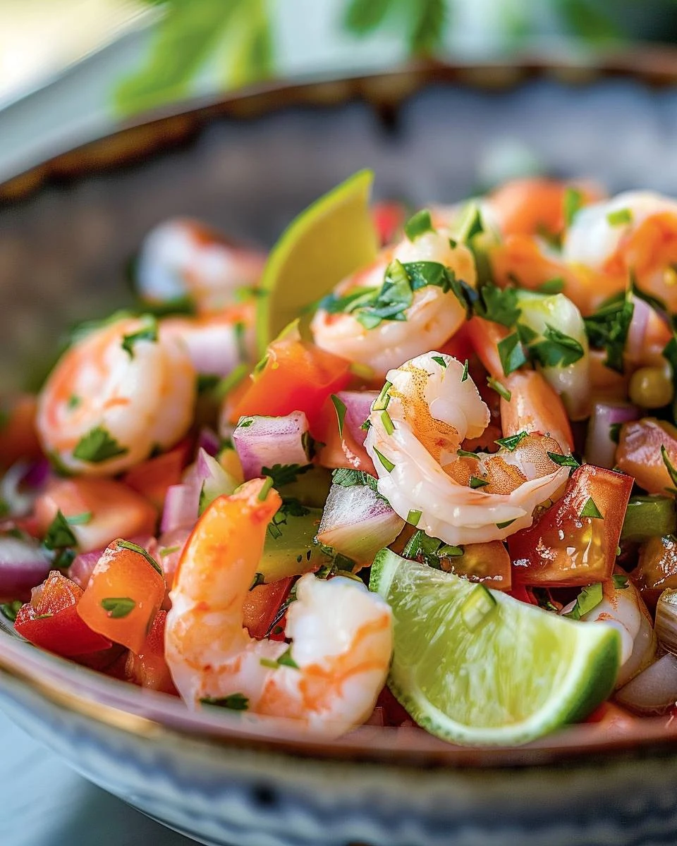 Refreshing Shrimp Ceviche Recipe for Summer finished dish