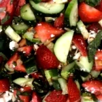 Refreshing Strawberry Cucumber Salad Recipe for Summer finished dish