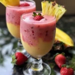 Refreshing Strawberry Piña Colada Smoothie Recipe finished dish