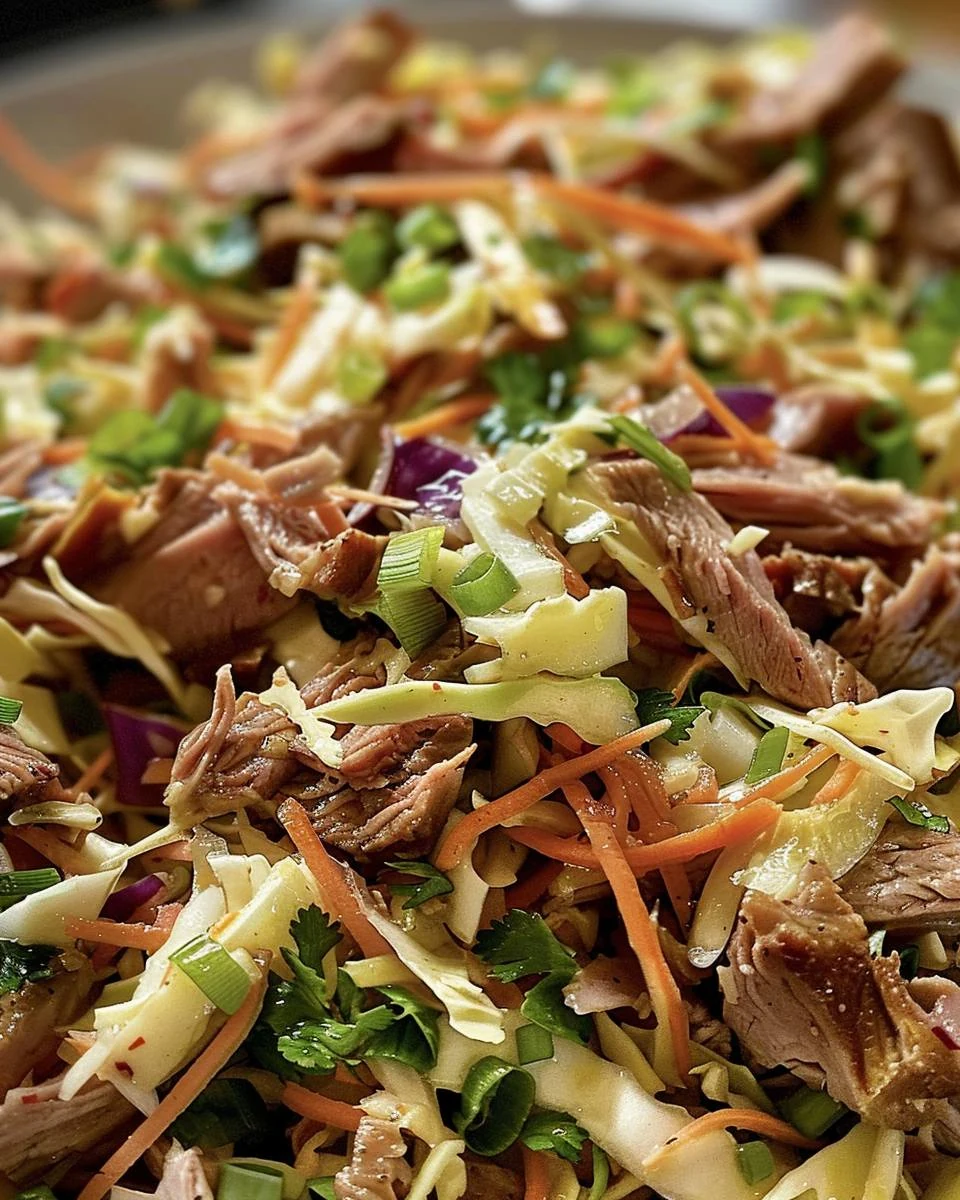 Refreshing Summer Meat Slaw Recipe for Warm Days finished dish