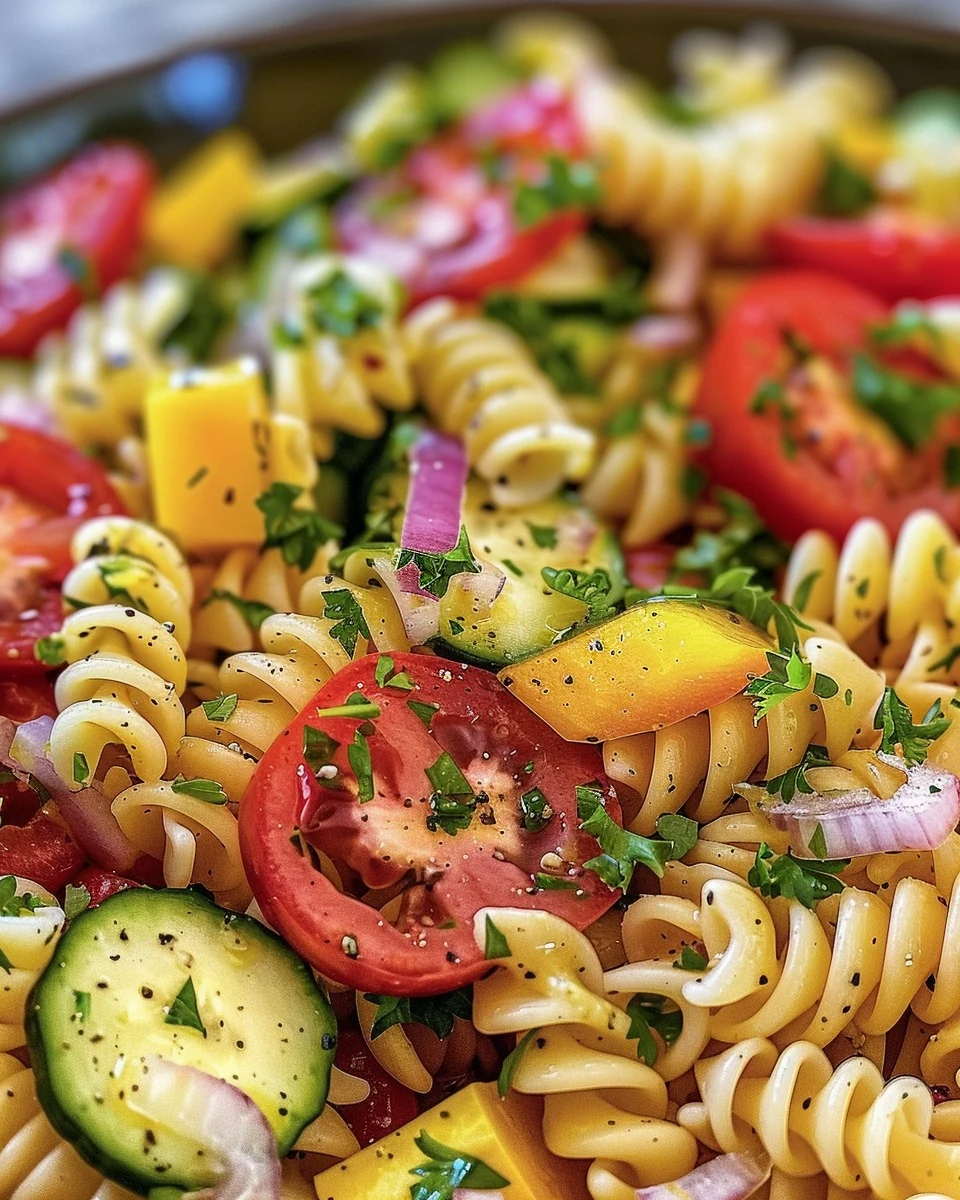 Refreshing Summer Pasta Salad Recipe for Hot Days finished dish