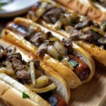 Satisfy Your Cravings with Philly Steak Hot Dogs finished dish