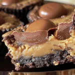 Satisfy Your Sweet Tooth with Peanut Butter Cup Stuffed Brookies - Dont Lose This finished dish