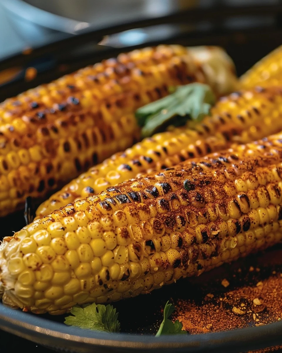 Savor the Bold Flavors of CAJUN-SPICED GRILLED CORN finished dish