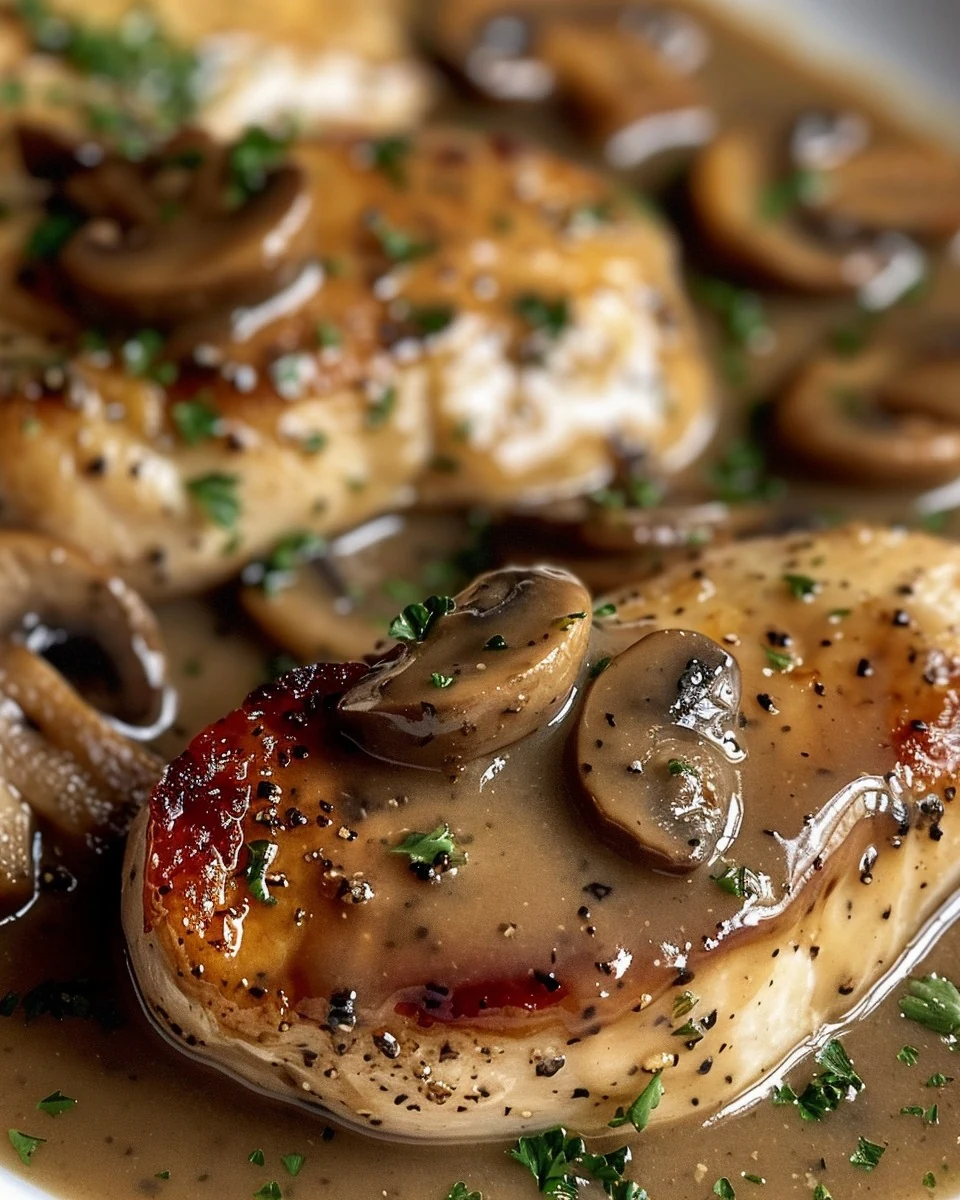 Savory Chicken with Mushroom Gravy Recipe to Delight